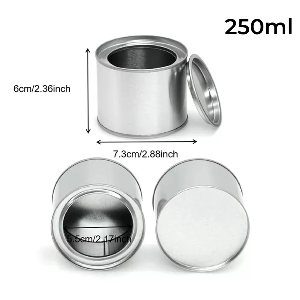 Boîte à thé ronde scellée en métal avec couvercle