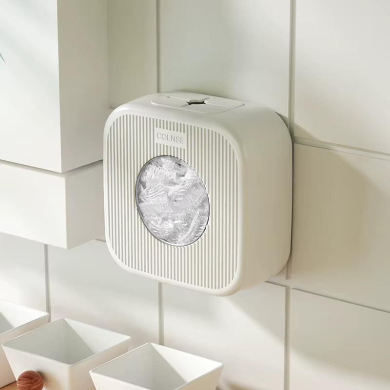 Boîte de rangement murale anti-poussière pour film alimentaire et couvercles alimentaires, support de rangement pour cuisine domestique