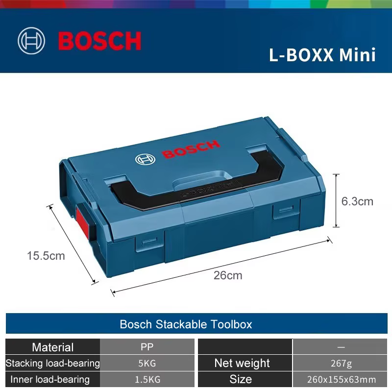 Bosh L-Boxx Mini Boîte à Outils Professionnelle