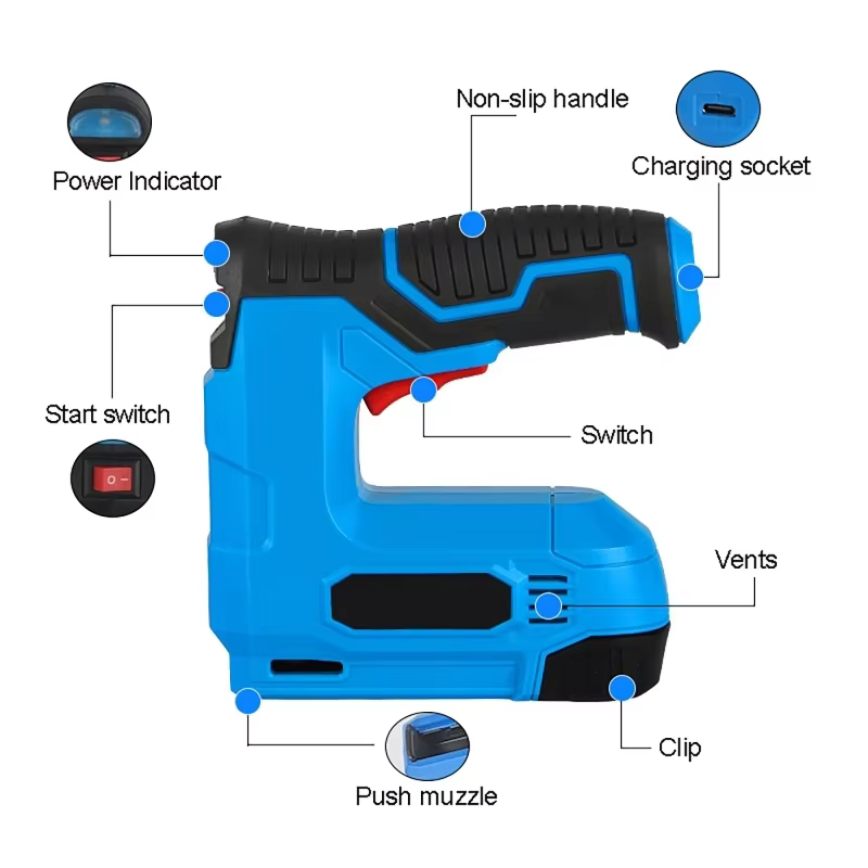 Pistolet à ongles électrique 2 en 1