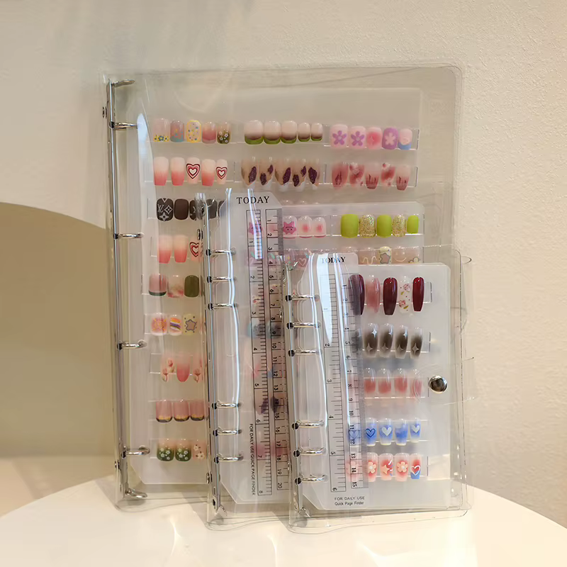 Livre de stockage de pièces d'art d'ongle