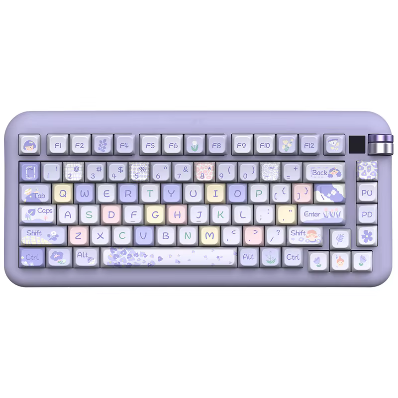 Capuchons de touches thème fille fleurie, 138/158 touches, profil Cherry/Mda, clavier mécanique Pbt, dessin animé, Cool, cadeau de vacances, jeu
