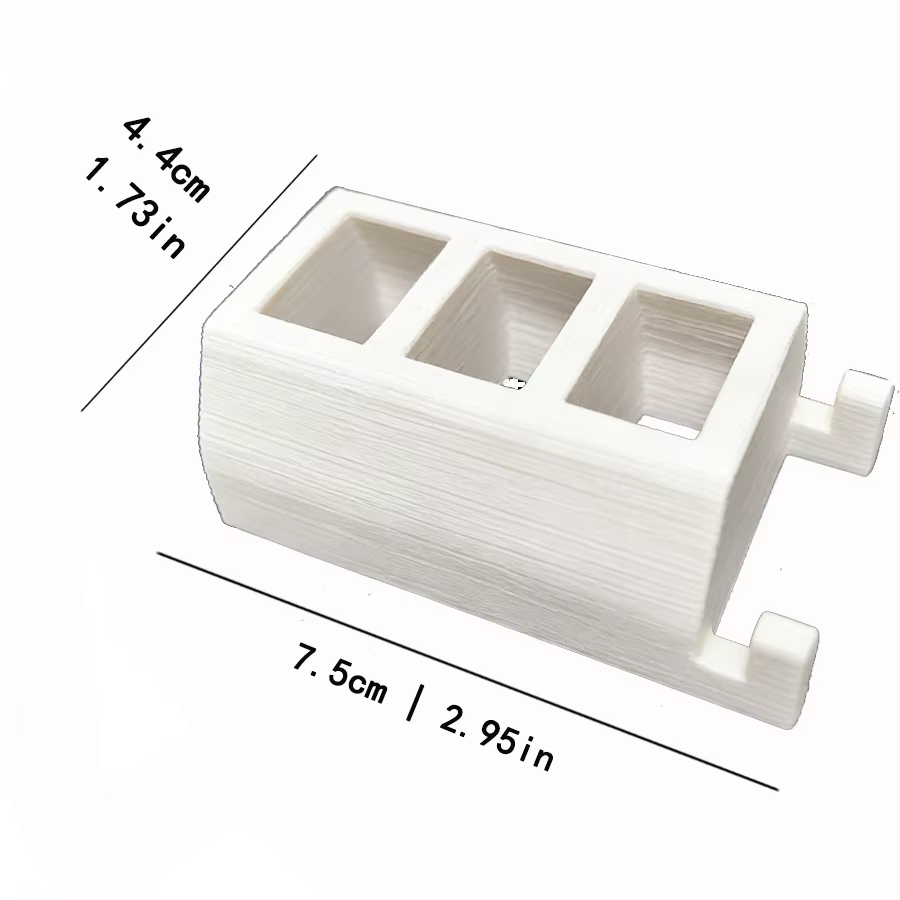 Accessoires de rangement simples à 3 compartiments pour panneau perforé
