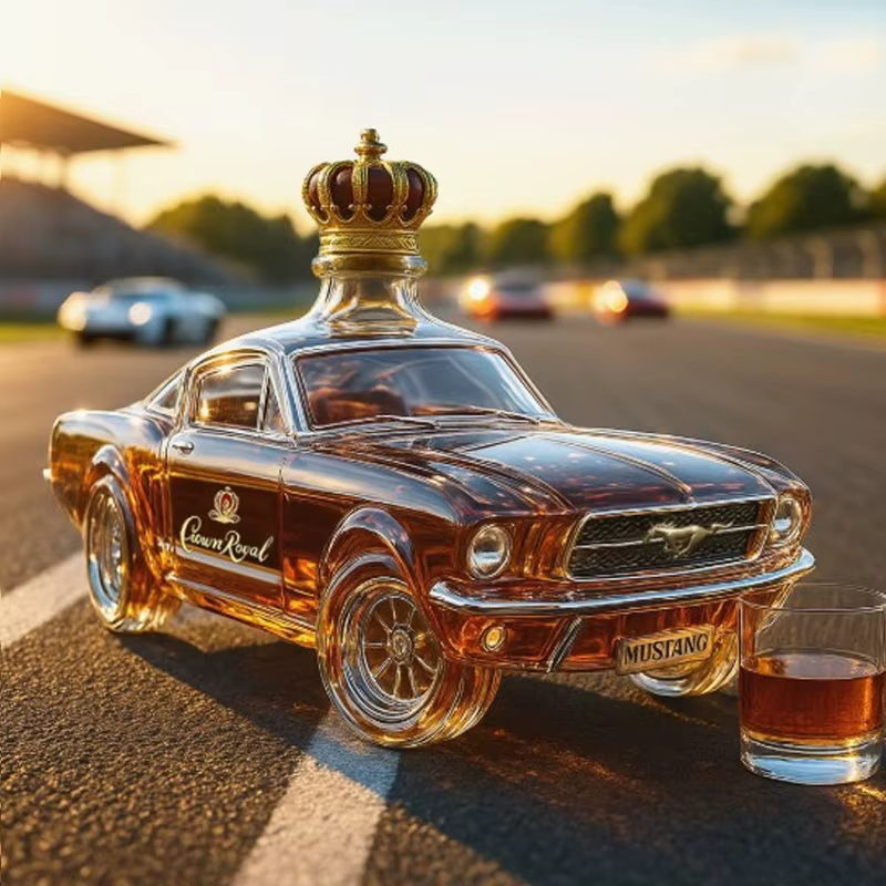 Bouteille de whisky pour voiture de Police