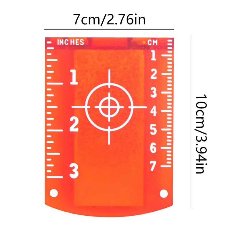 Plaque de carte cible laser 10cm x 7cm