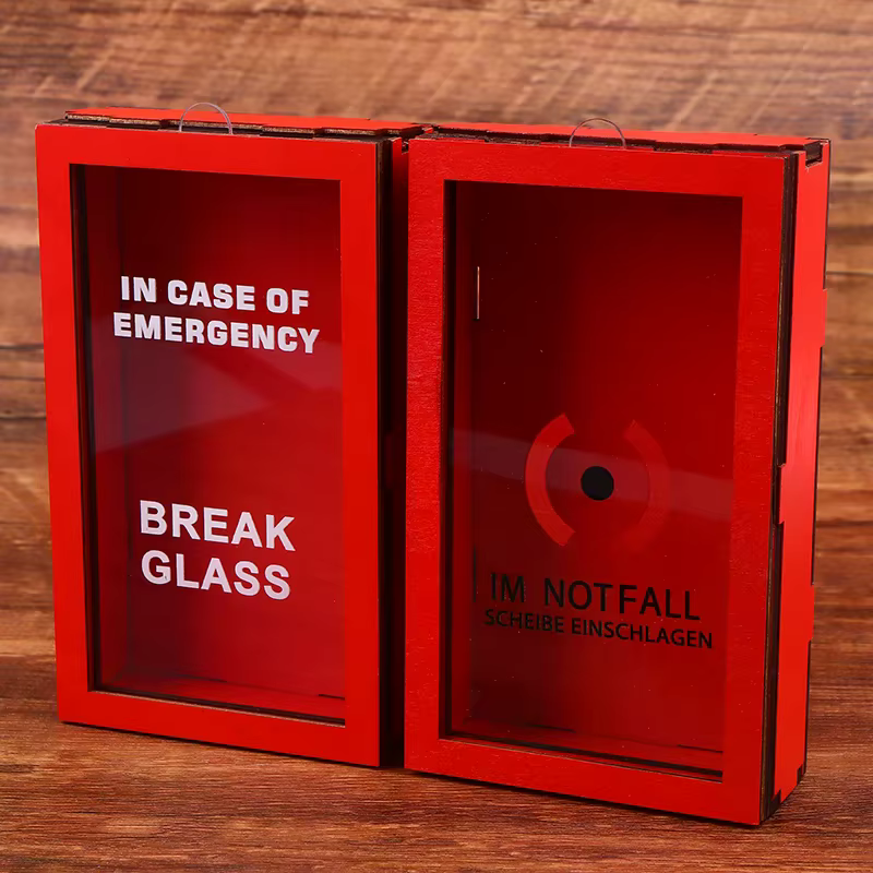Boîte-cadeau d'urgence amusante avec marteau
