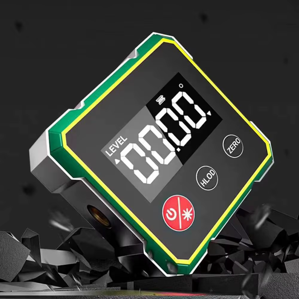Inclinomètre Laser multifonctionnel, affichage LCD magnétique, niveau d'angle, mesure Rechargeable à 360 degrés, détecteur d'angle numérique