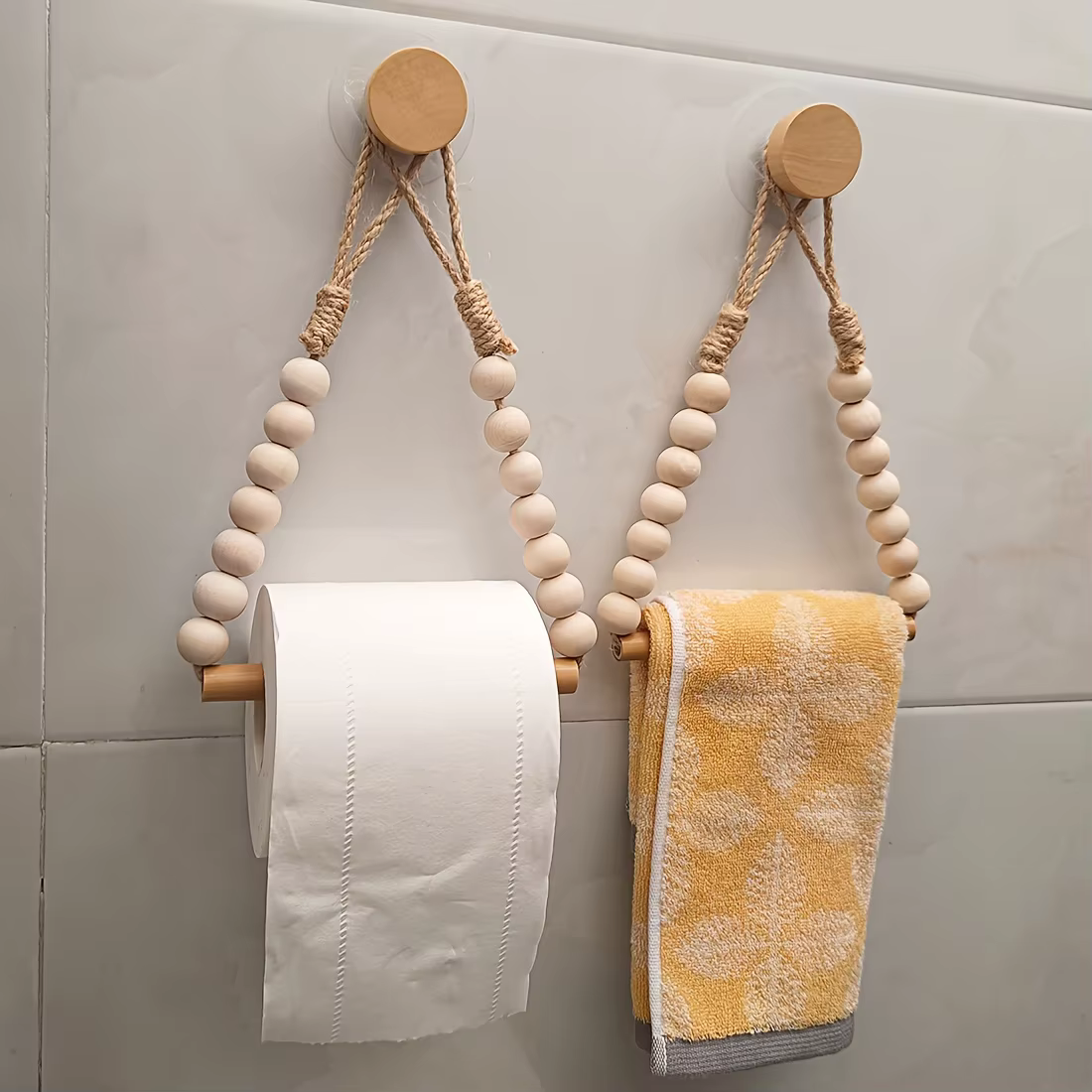 [Support à rouleaux de papier rustique]