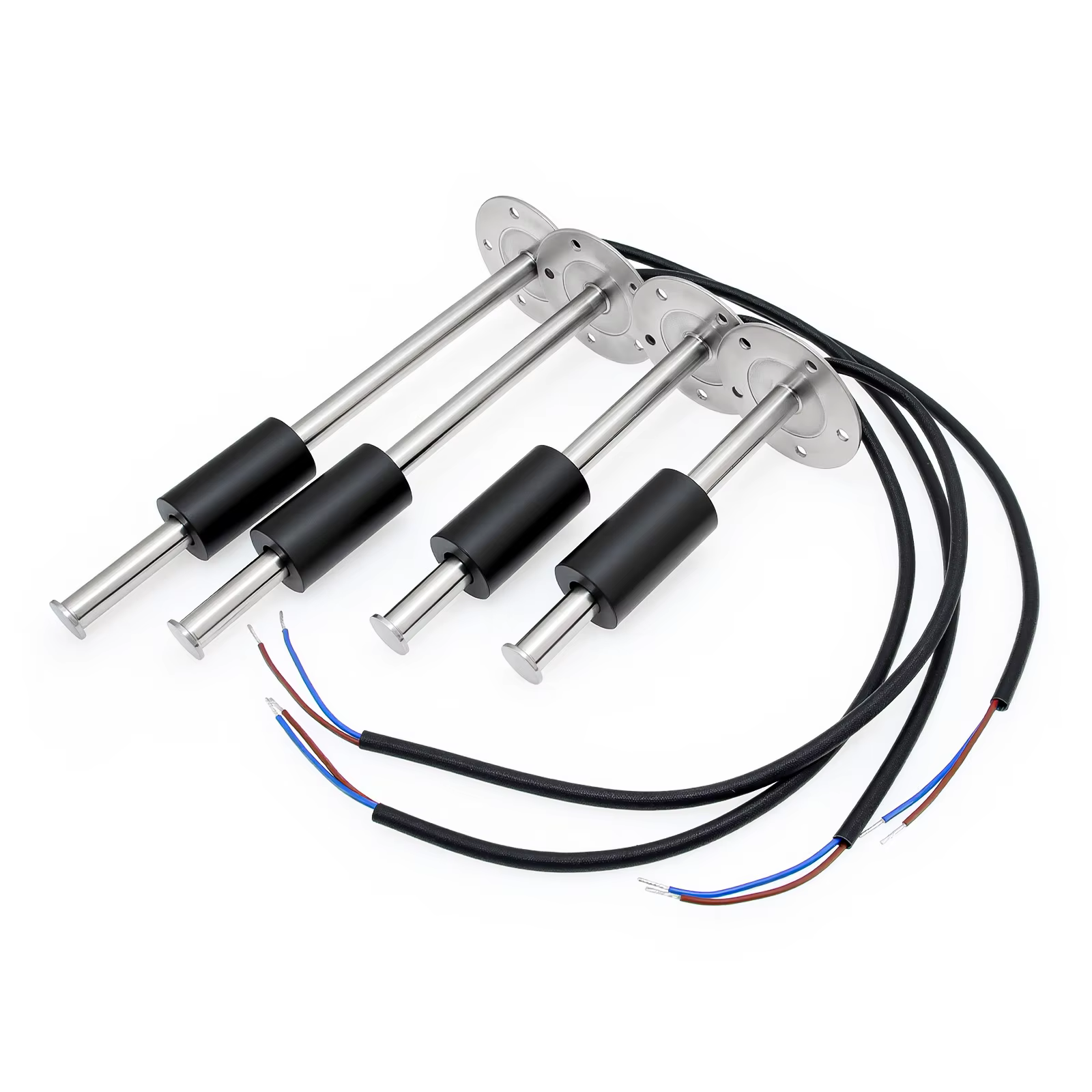 Jauge de niveau d'eau marine pour bateau 52 mm avec rétroéclairage 7 couleurs, jauge de carburant à aiguille + capteur de niveau de carburant numérique 100 mm-500 mm pour voiture
