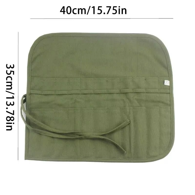 Sac de rangement pour pinceaux de peinture, sac de rangement pour pinceaux à aquarelle et à gouache à 22 emplacements, sac de rangement pour pinceaux de calligraphie, sac à stylos enroulable