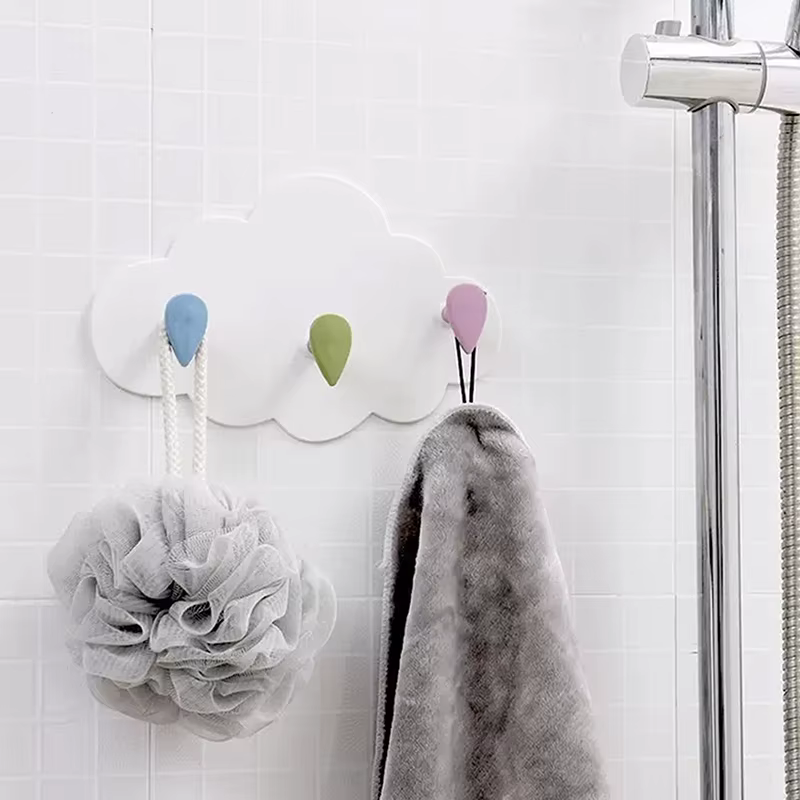 ♥ Support de rangement en forme de nuage avec crochets