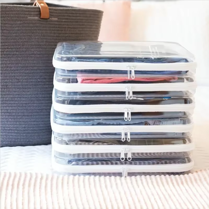 Pochette en plastique à fermeture éclair