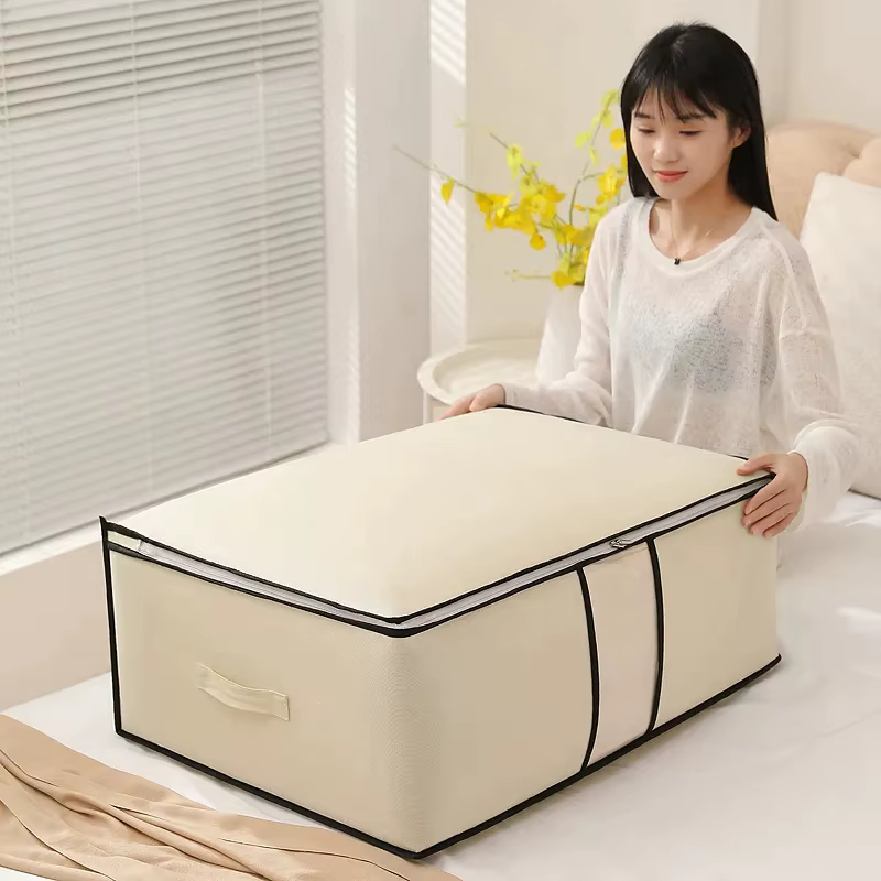 Sac de rangement de vêtements de couette non tissé Organisateur