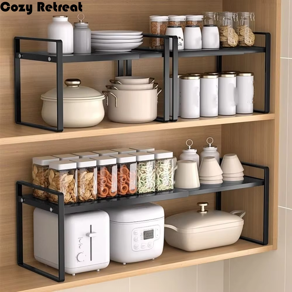 Étagère de rangement rétractable en fer