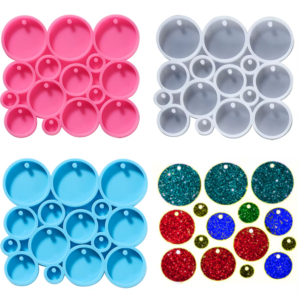 Porte-clés rond en Silicone