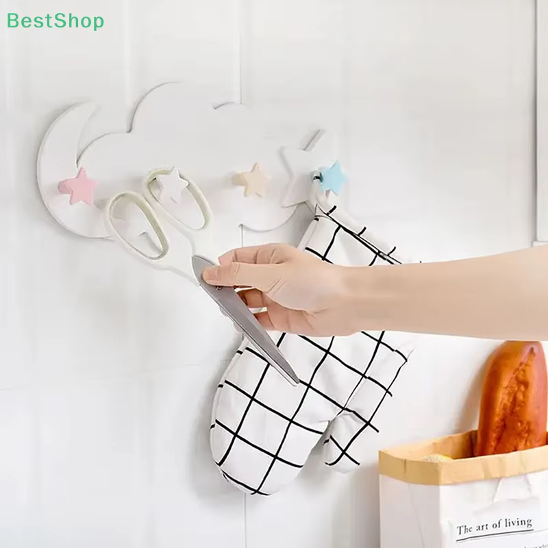 ♥ Support de rangement en forme de nuage avec crochets