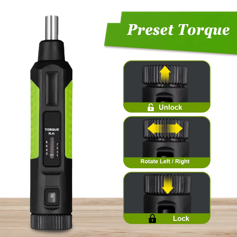 Clé dynamométrique tournevis 10-80 in.lb
