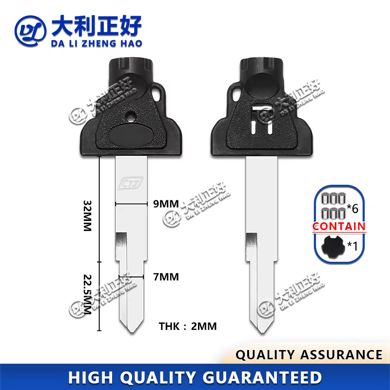 Clé de moto DL adaptée aux motos KYMCO 400, CT250, 300, Curve Lover, avec couvercle magnétique adhésif