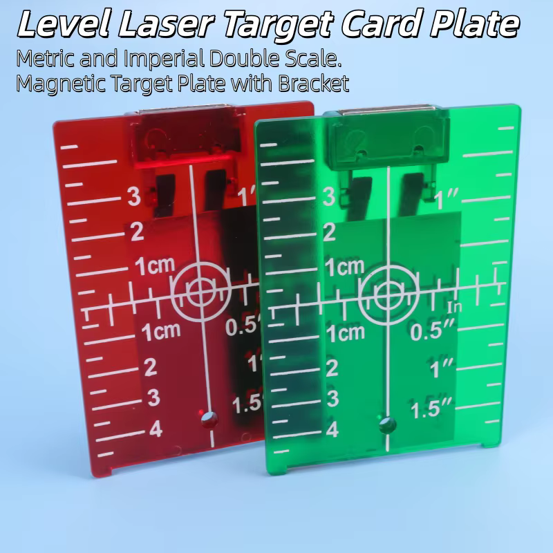 Plaque de visée pour niveau laser