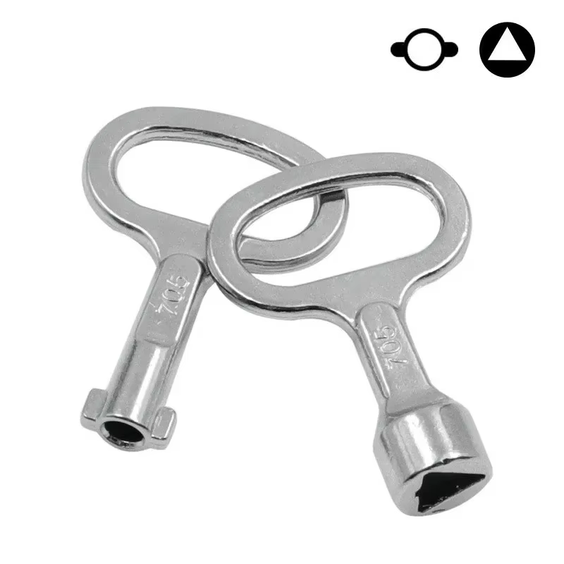 Clé à fente triangulaire pour serrure de porte d'ascenseur