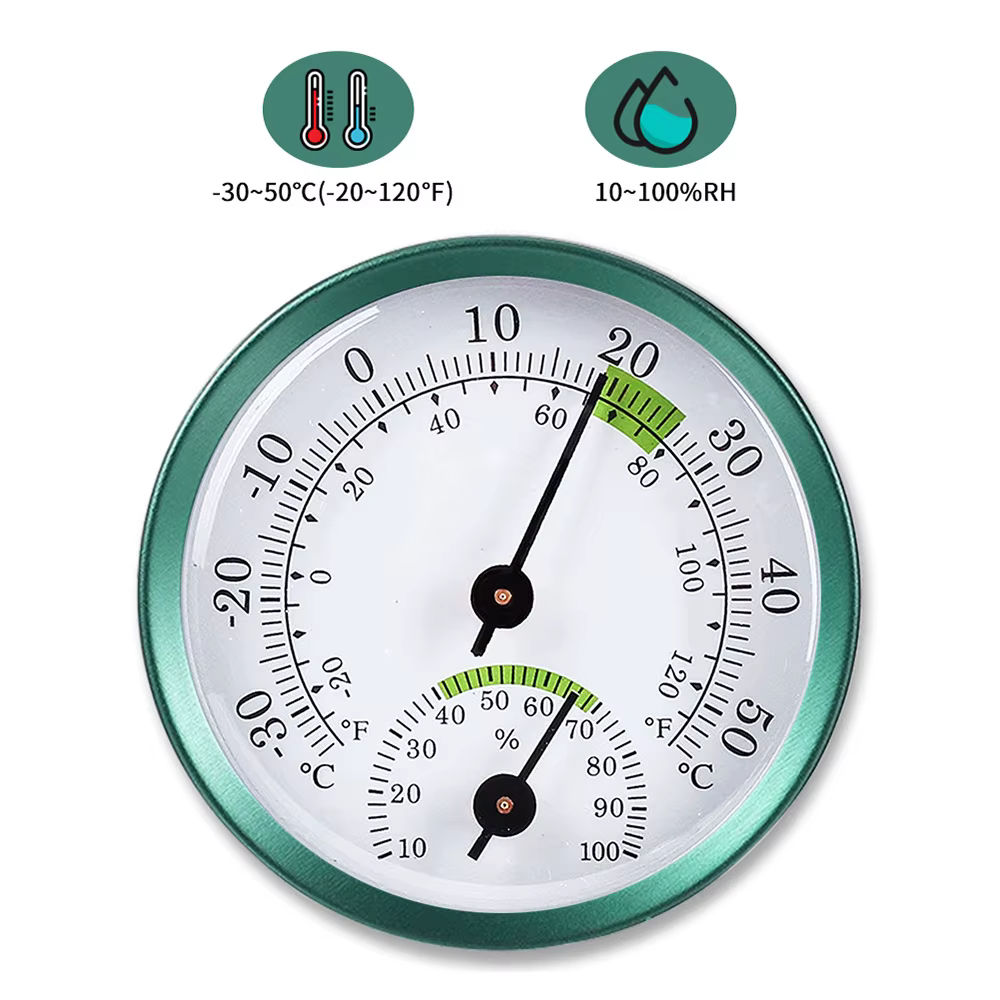 30-50 ° C/-20-120 ° F 10-100% RH 2.28 pouces Mini thermomètre hygromètre hautement précis compteur de température et