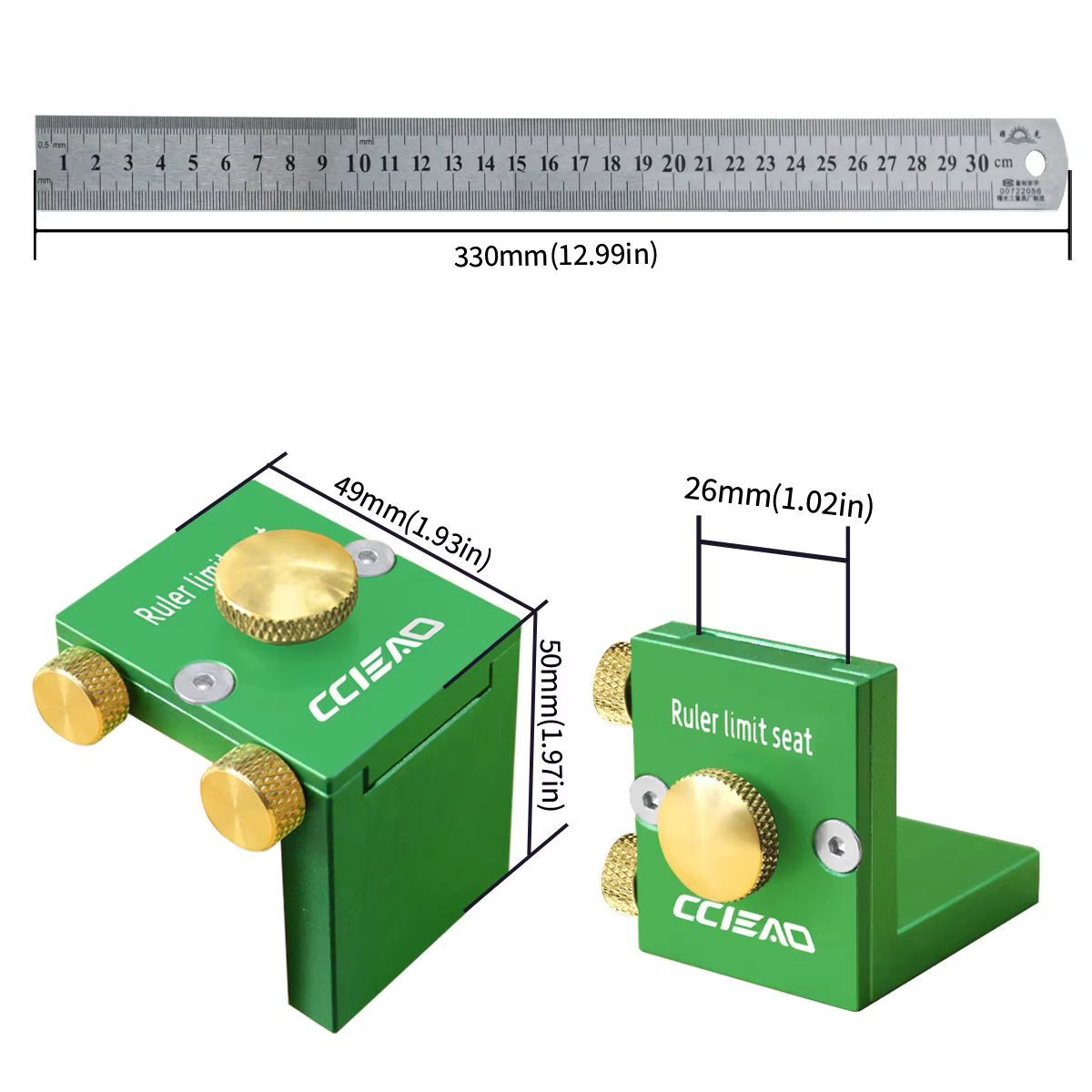 Outil de mise en page tout-en-un : 90 ° Marqueur d'angle