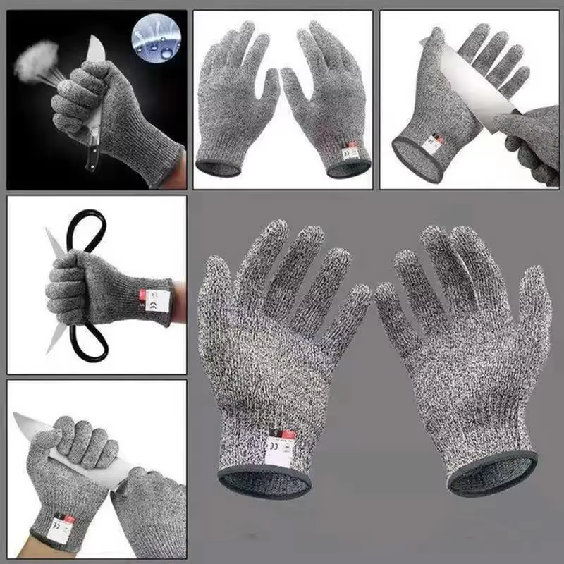 Gants métalliques en fil métallique résistant aux coupures de niveau 5