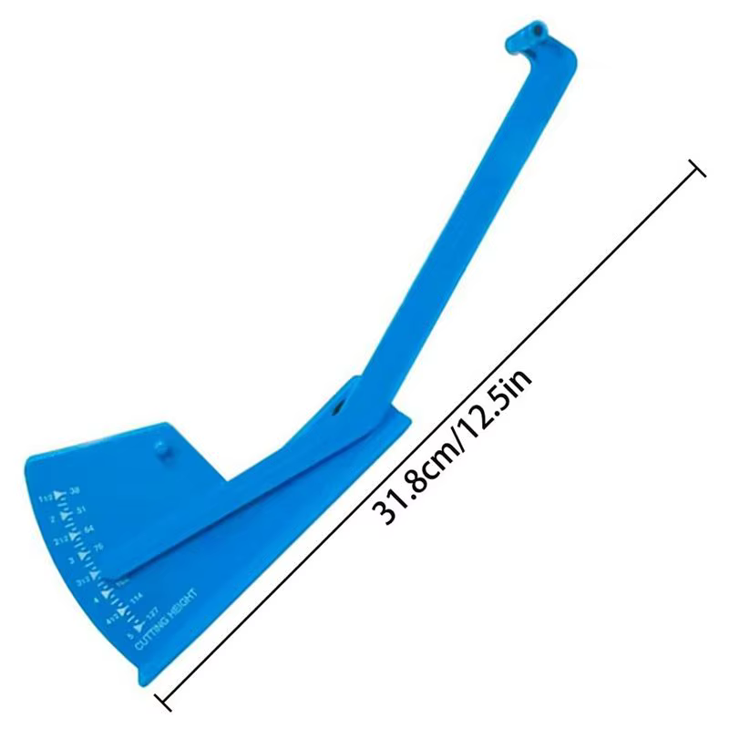 Jauge de nivellement de plateau de coupe (lot de 2) – Outil de mesure de profondeur pour tondeuse et véhicule