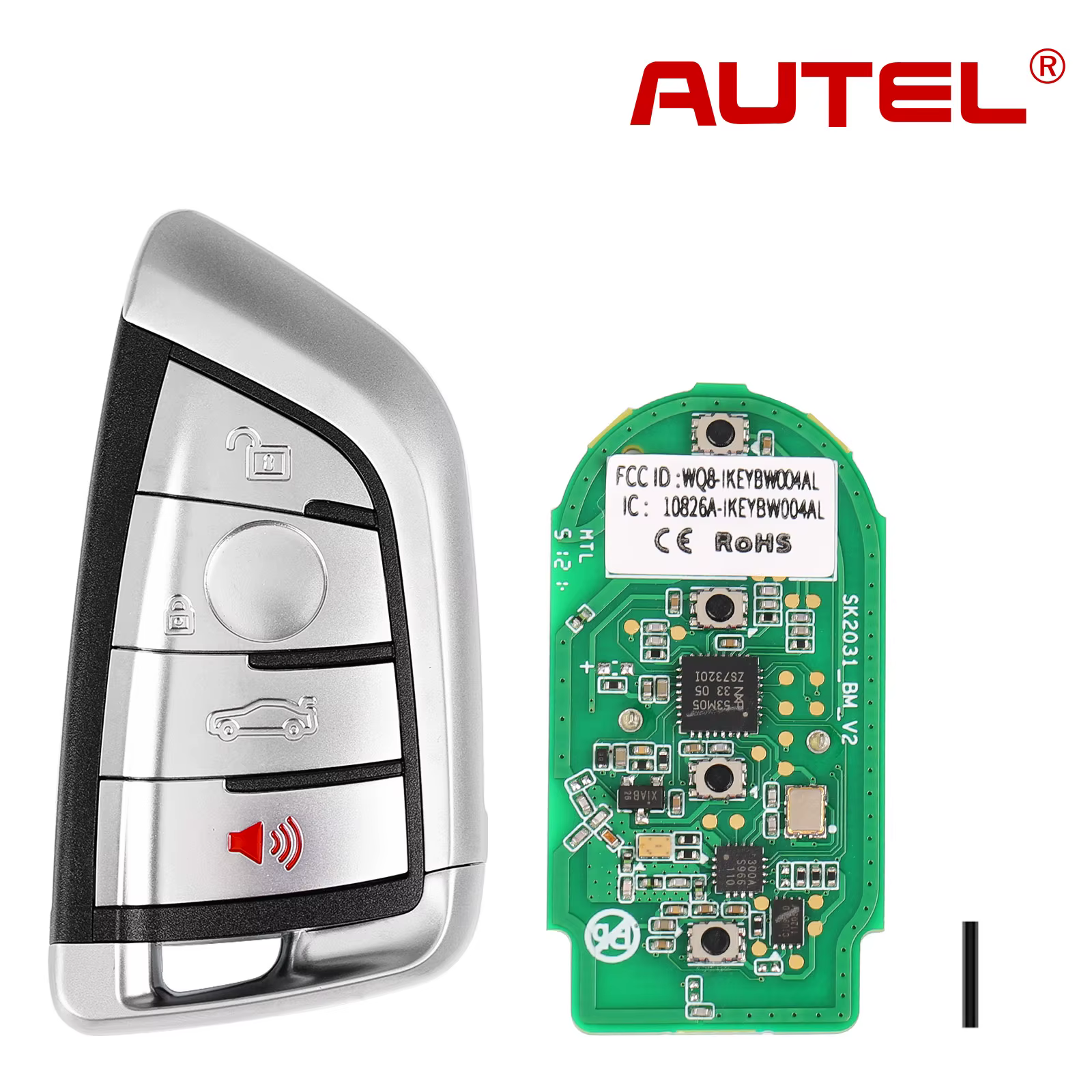 Clé Autel Razor Style IKEYBW003AL IKEYBW004AL pour BMW 3 4 boutons clé universelle intelligente fonctionnant avec programmeur de clé MaxiIM KM100 E