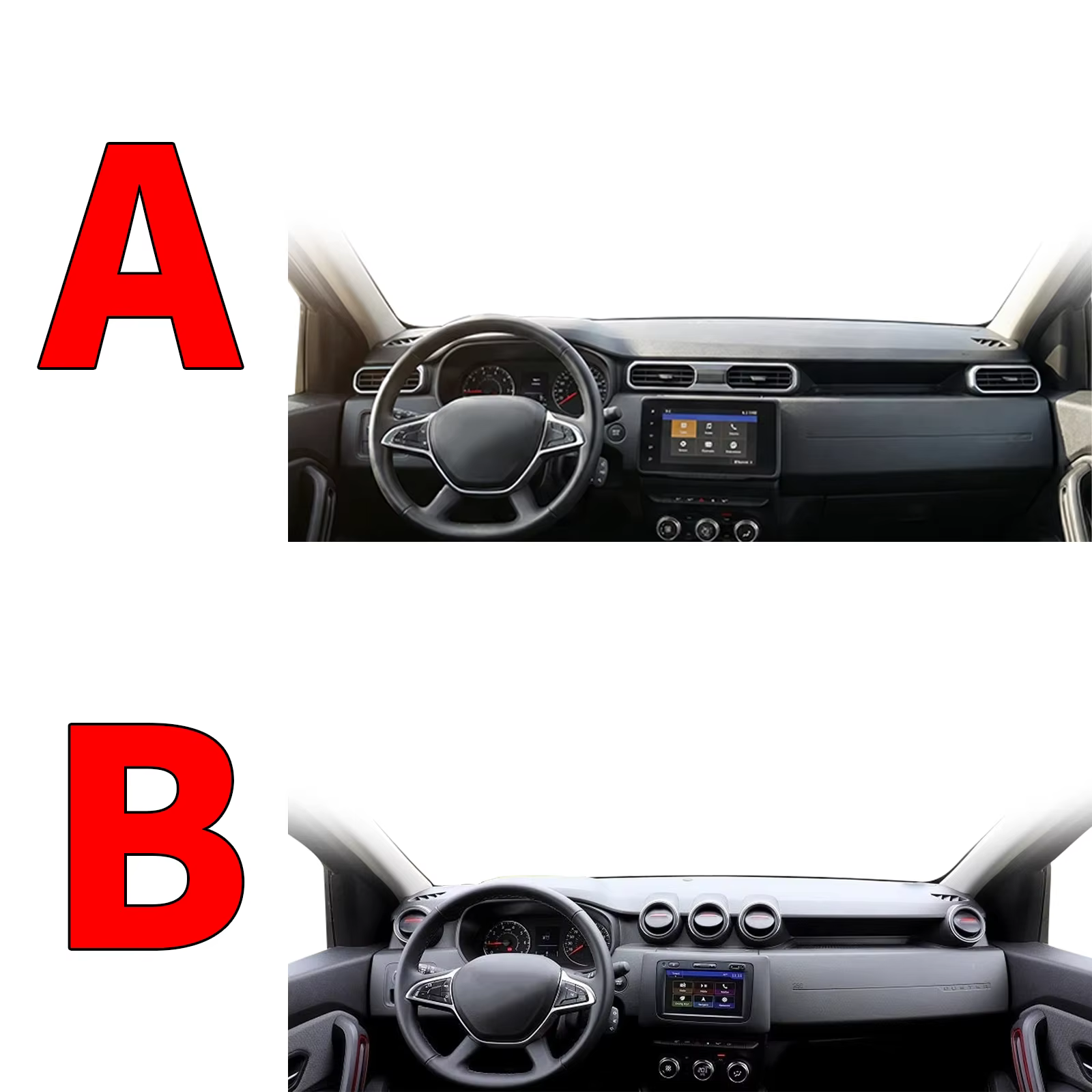 Pour Renault Dacia Duster 2023 2022 2021-2018 Housse de tableau de bord de voiture
