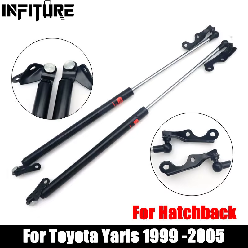 Vérins à gaz pour hayon de coffre arrière, supports de levage, 6896059025, 6896059026, URA, Toyota Yadditif 1999, 2000, 2001-2005, 2 pièces