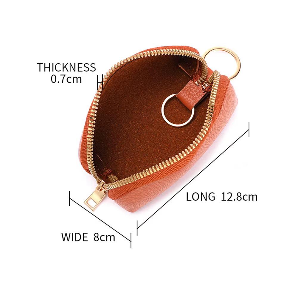 Étui à clés de voiture en cuir pour hommes et femmes, portefeuilles, porte-clés, sac à fermeture éclair, housse de porte-clés, sac de carte d'évaluation prédire, 007