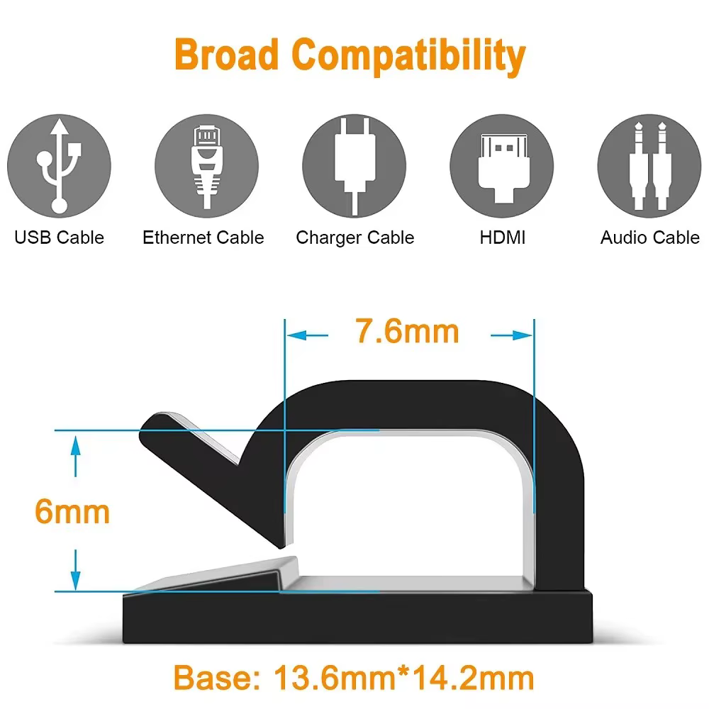 Accessoires de serre-câble de voiture, Clips de gestion de ligne auto-adhésifs, câblage, fournitures d'équipement électrique, amélioration de l'habitat
