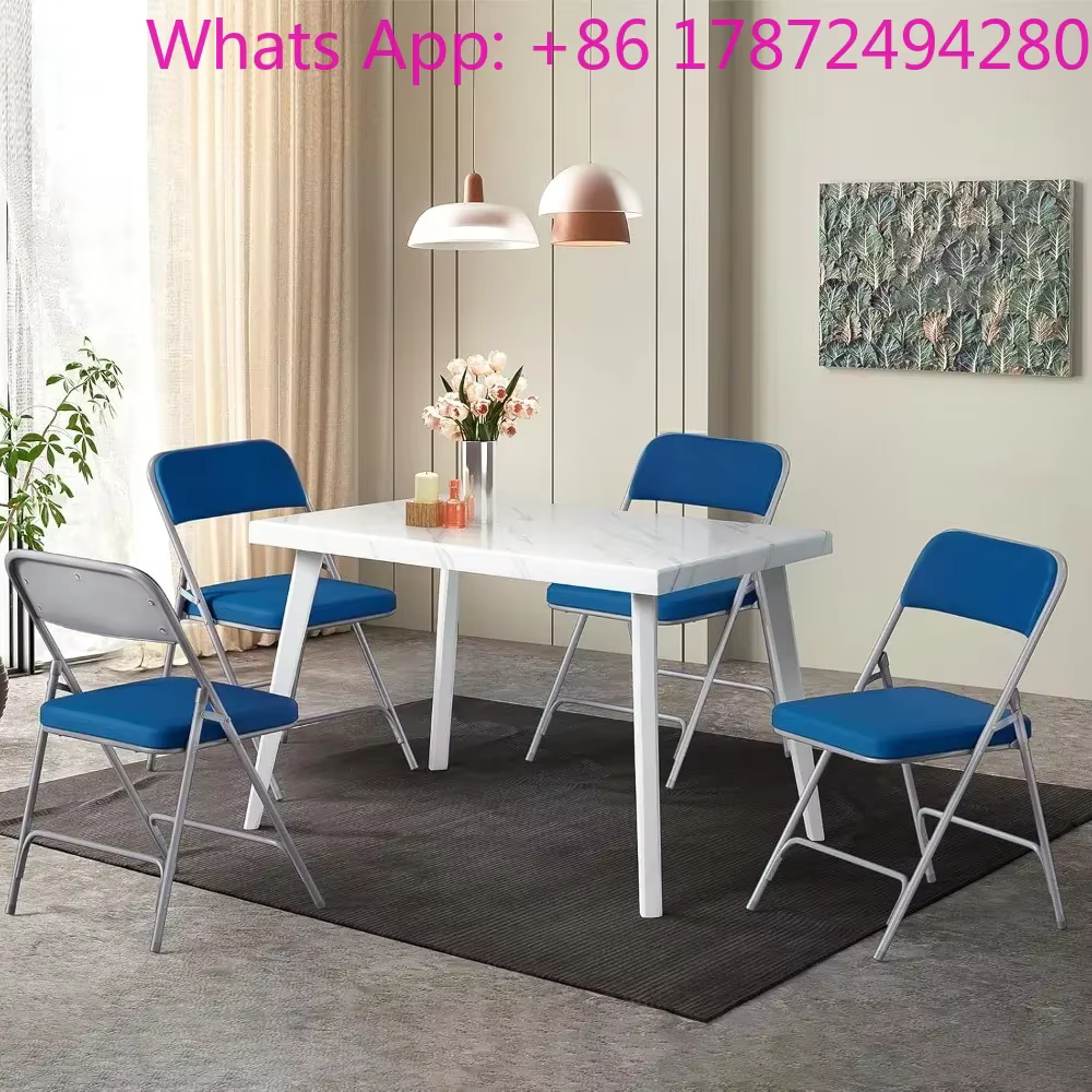 Chaises pliantes rembourrées avec coussin d'assise épais, chaises pliantes durables et extra confortables