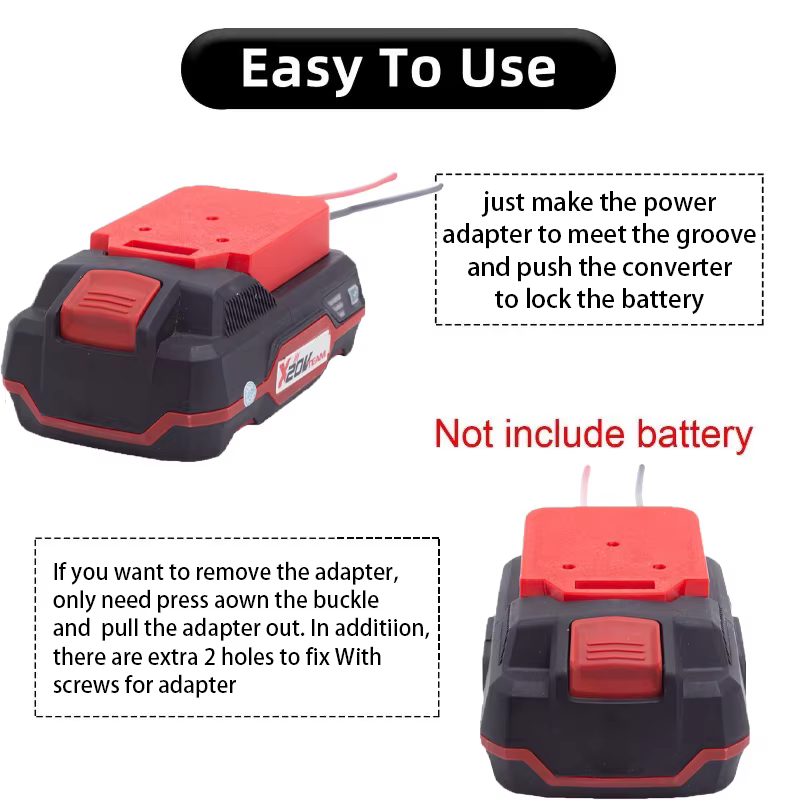 Adaptateur de bricolage pour Lidl Parkside X20V