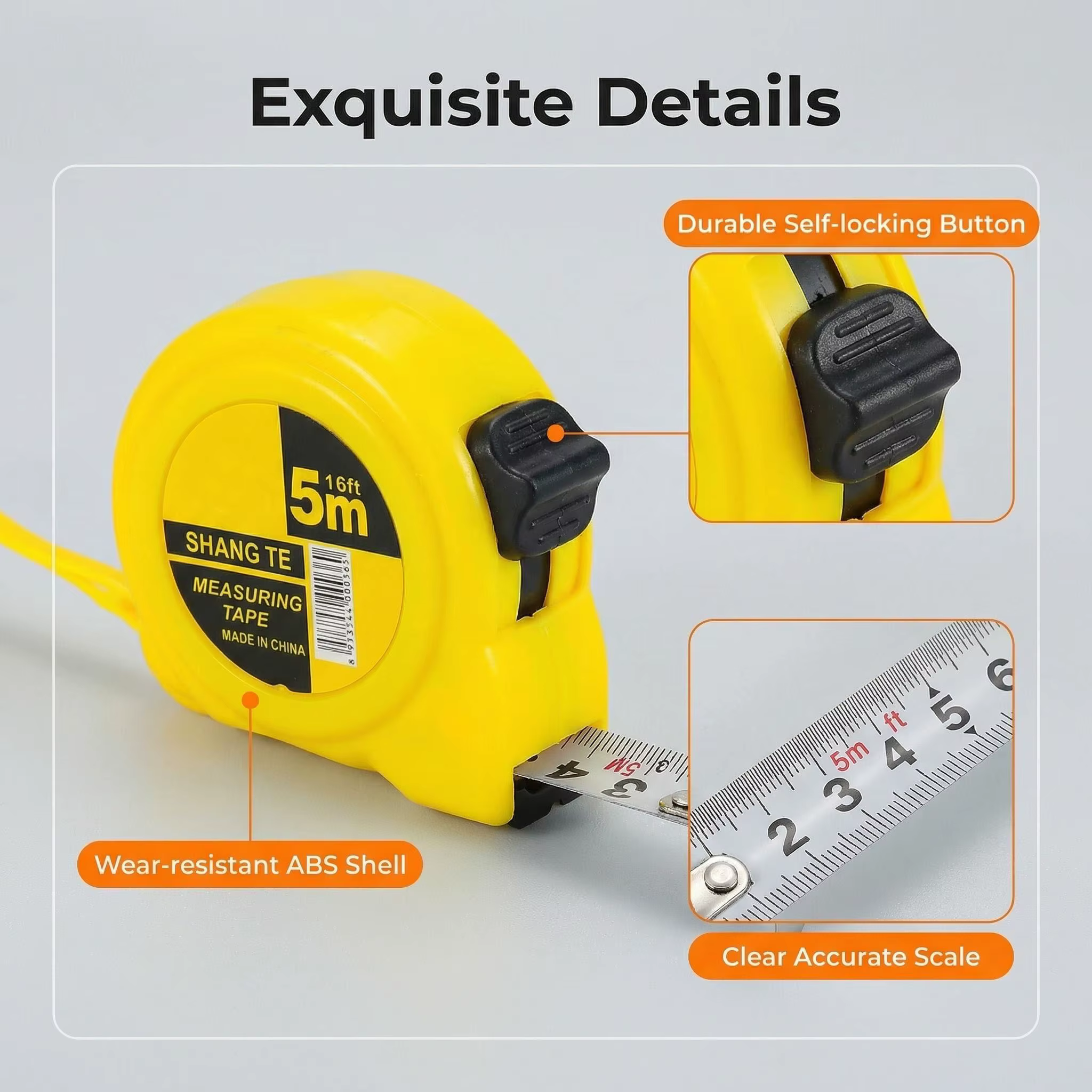 Règle de mesure métrique en acier