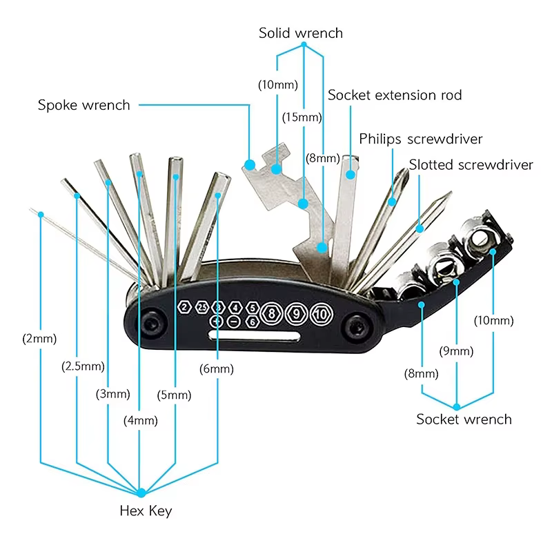 Jeu de tournevis de réparation d'outils portables pour moto t-max 500
