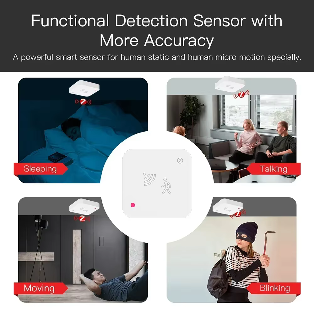 Tuya Zigbee WiFi capteur de présence humaine détecteur de Radar MmWave
