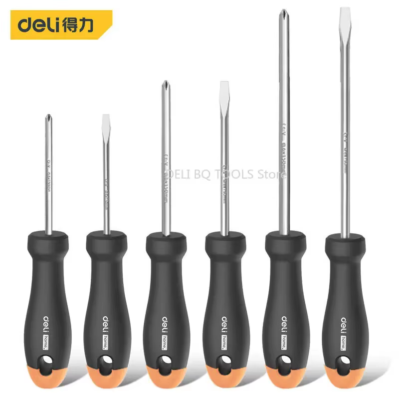 Deli Black Home Series outils à main 2/4/6 pièces ensemble tournevis ensembles d'outils portables Kits et accessoires de réparation domestique