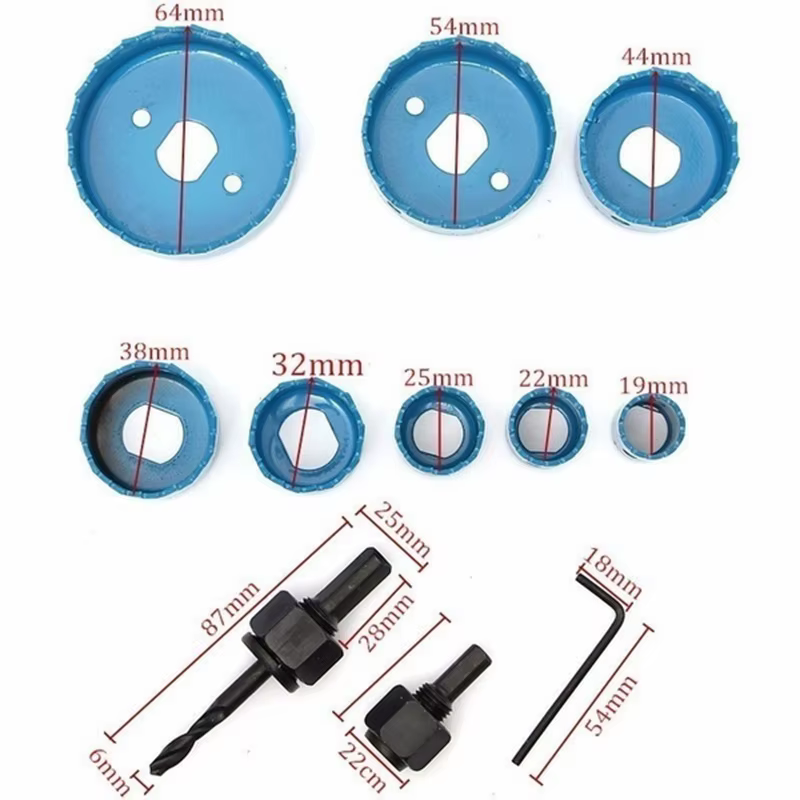 Kit de coupe de scie cloche 11 pièces/ensemble