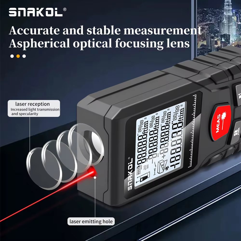 Snakol Distance Laser 50M/100M/120M télémètre compteur professionnel