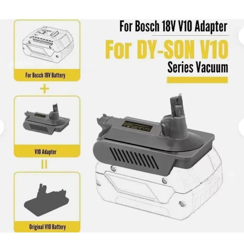 Adaptateur de batterie BOS18V10 converti