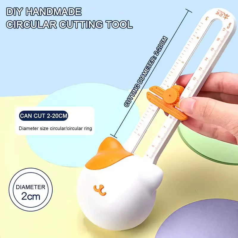 Précision 360 ° Cutter circulaire réglable pour scrapbooking