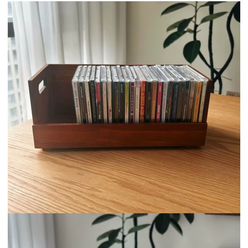 Support pour CD, jusqu'à 30 boîtes, boîte de rangement en bois pour CD, présentoir pour CD, boîtes pour films, cassettes musicales, étagère, support pour disques vinyles