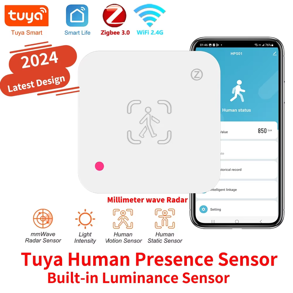 Tuya Zigbee WiFi capteur de présence humaine détecteur de Radar MmWave