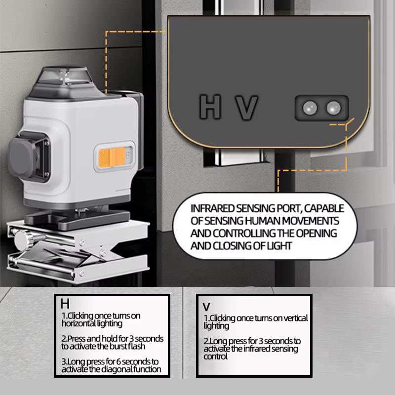 Nouveau niveau laser 4D 12/16 lignes