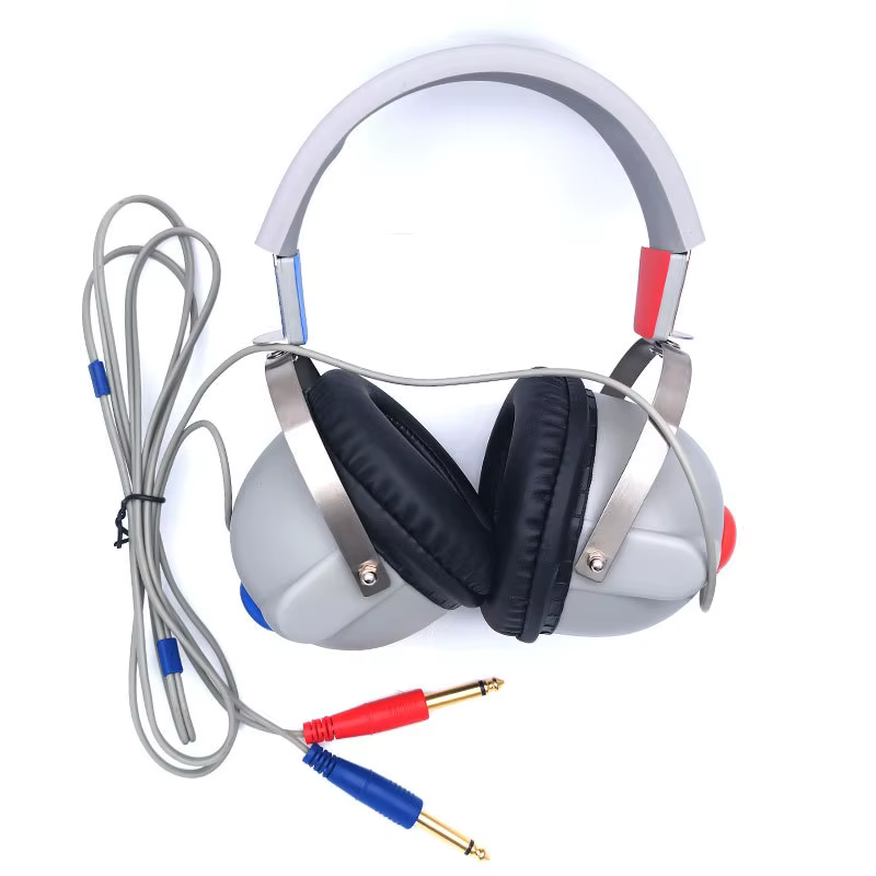 Casque audiometrique TDH39 à montage sur tête pour appareil auditif, avec grandes oreillettes pour mesure auditive, soins de la santé auditive et confort d'utilisation