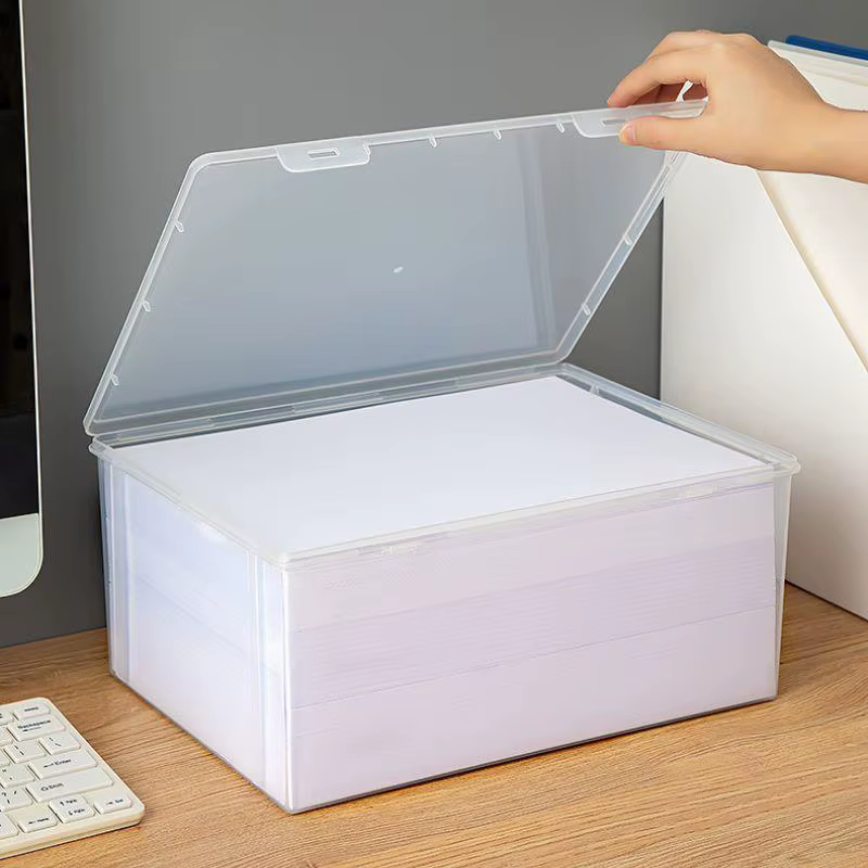 Boîte de rangement en plastique pour bureau