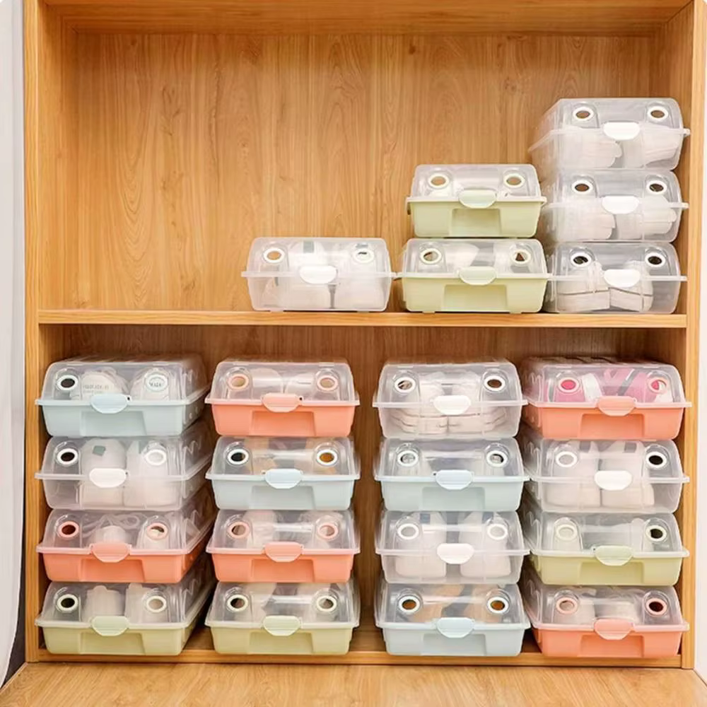 Boîte de rangement transparente durable pour la maison