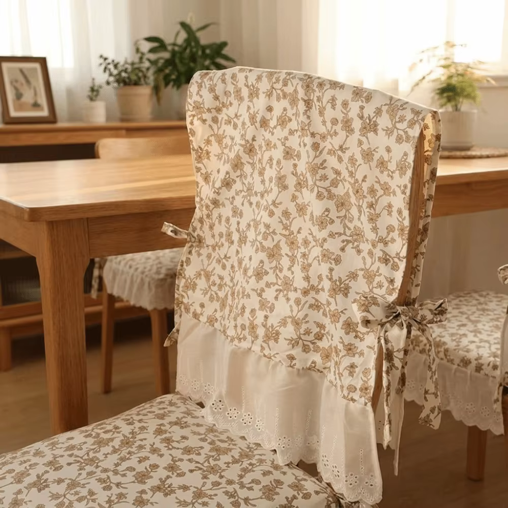 Housse de dossier de chaise de salle à manger vintage